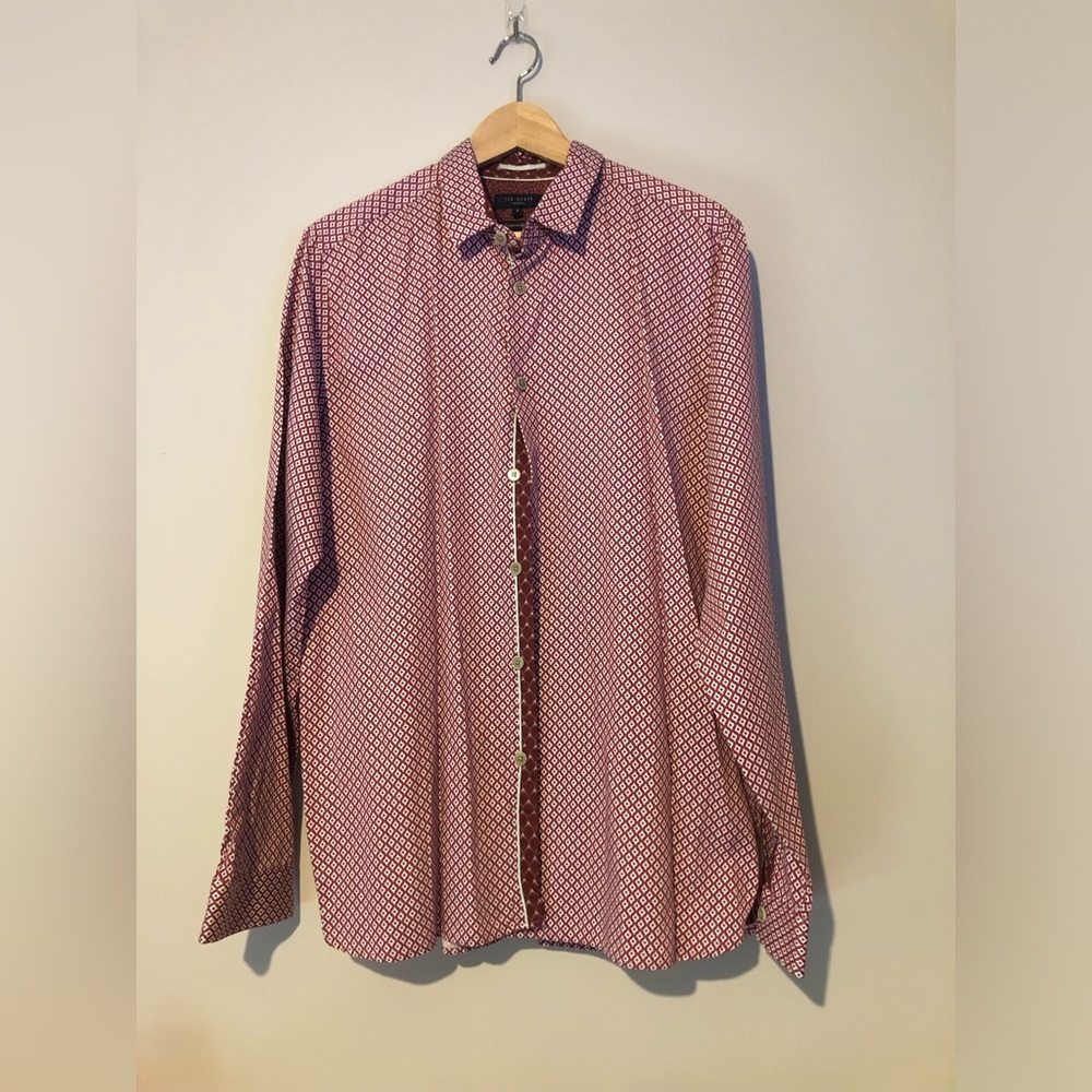 Ted Baker Men's XL Geometric Shirt